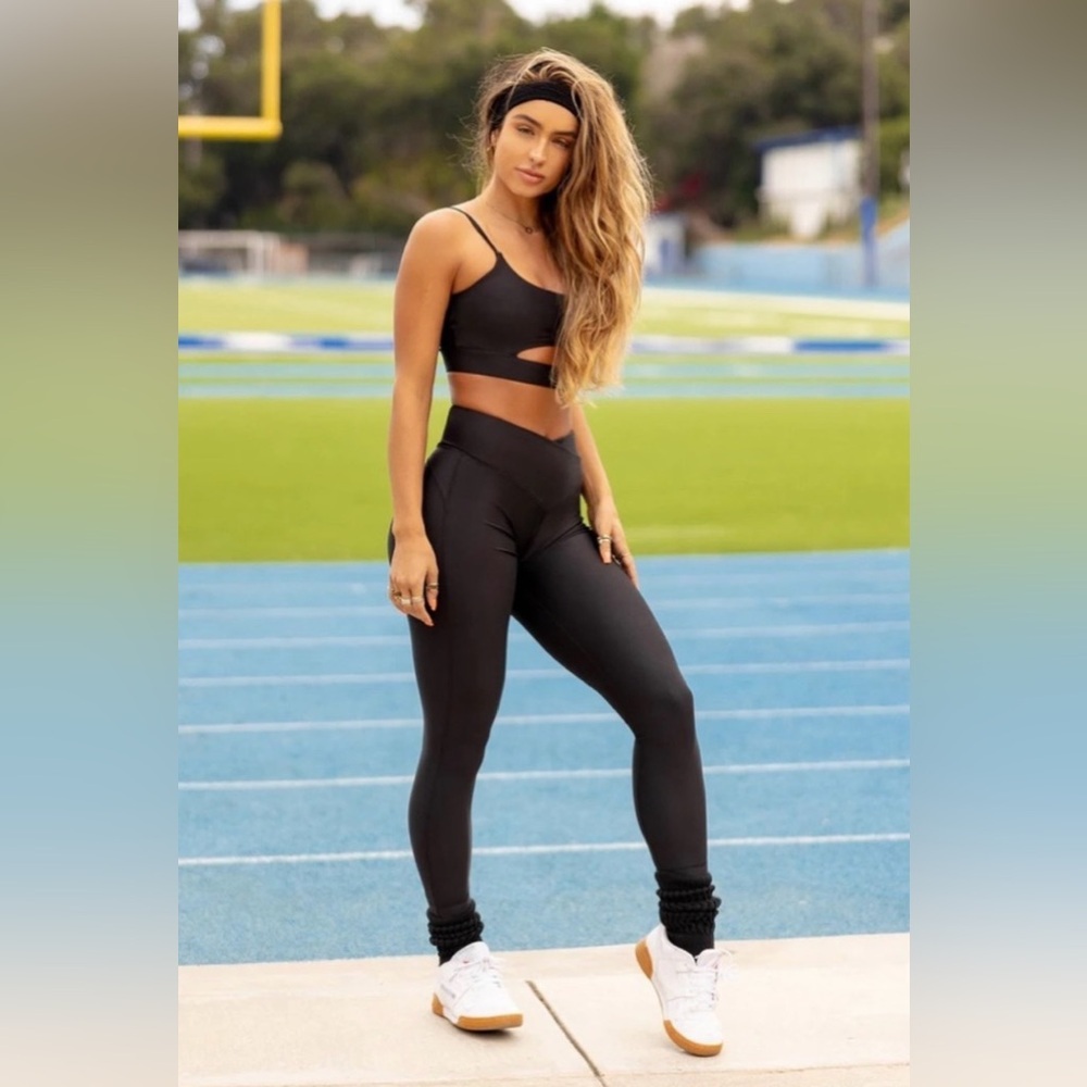 Sommer Ray Black High-Waisted Athletic Leggings